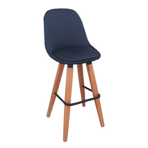 MADISON-SU σκαμπό ψηλό ξύλινο με ταπετσαρία ΧΡΩΜΑ ΕΠΙΛΟΓΗΣ, 40x50x105